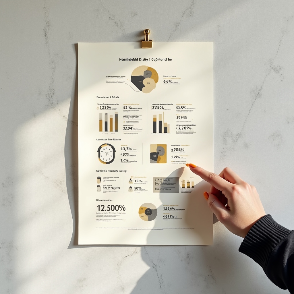 Ev bütçesi infografik tasarımı örneği